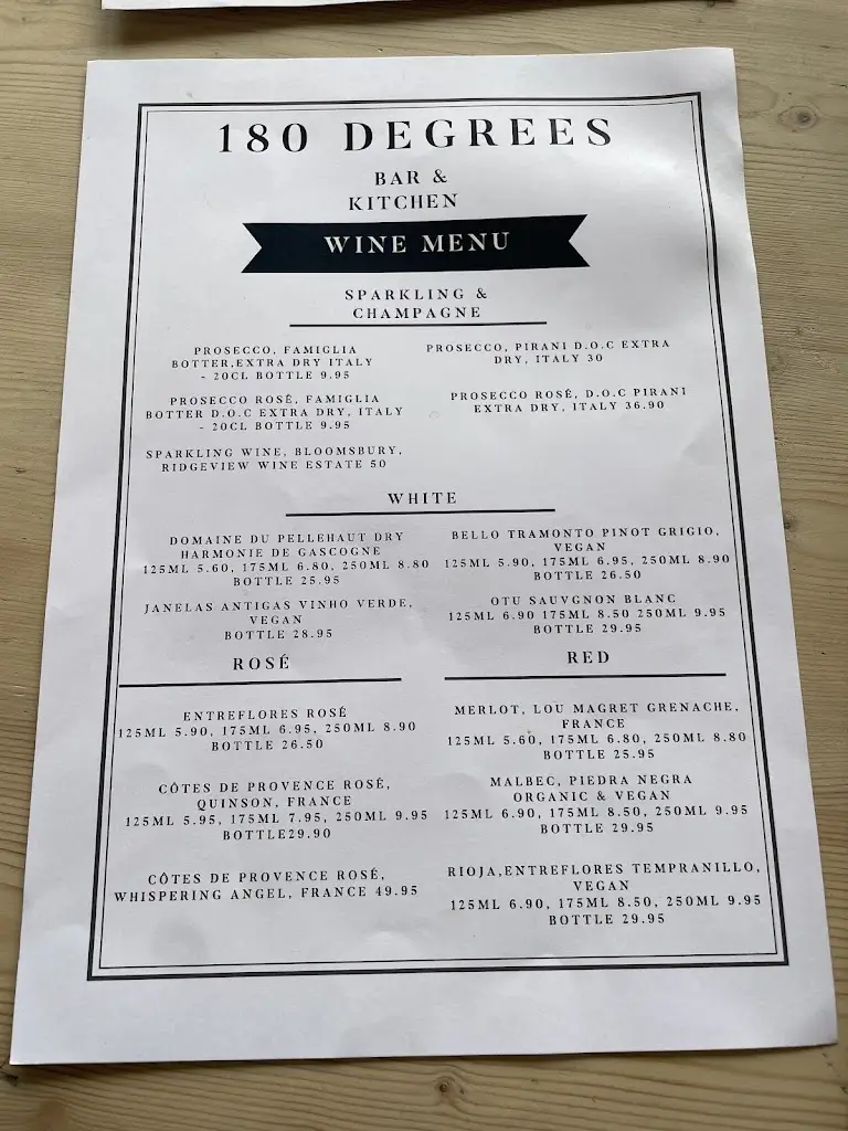 Menu_180 Degrees Bar & Kitchen_Cuckfield_image_1