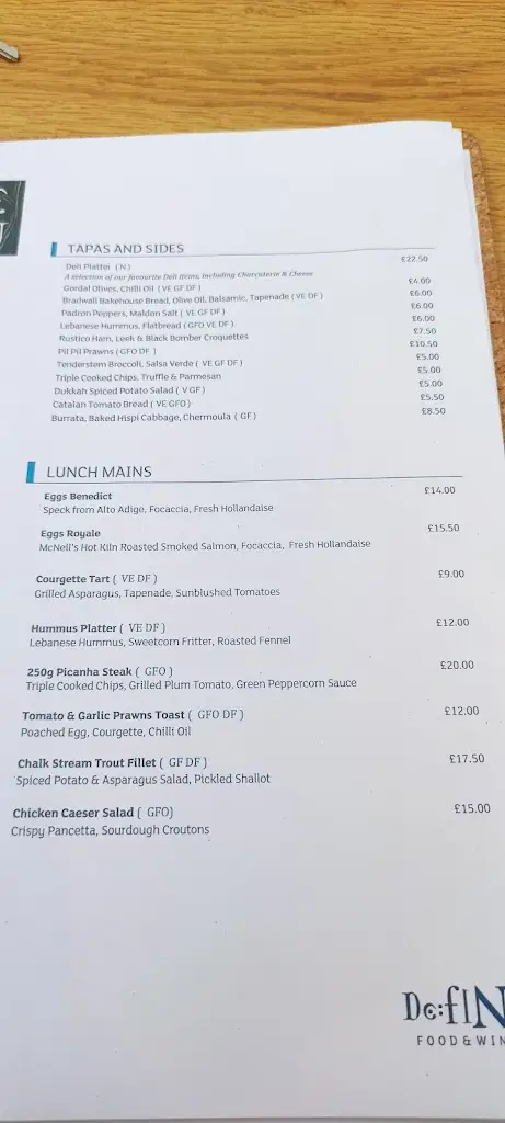 Menu_Define Food & Wine_Cuddington_image_1