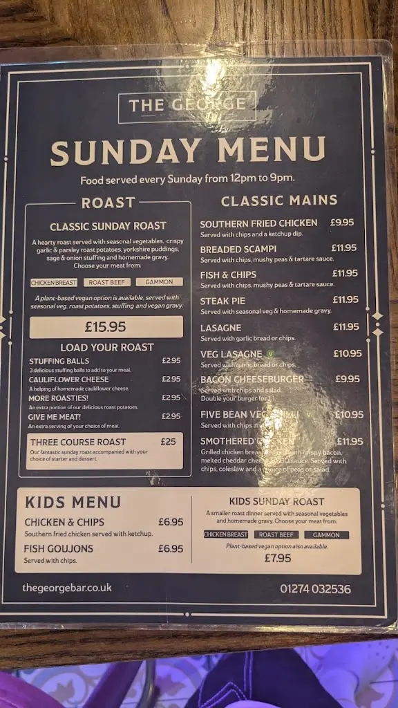 Menu_The George Pub_Cullingworth_image_2
