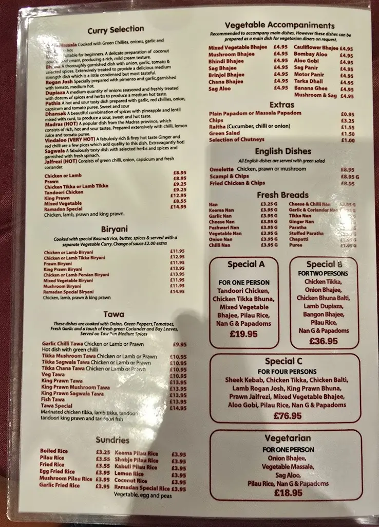 Menu_Ramadan Exclusive Indian Restaurant_Curdworth_image_1