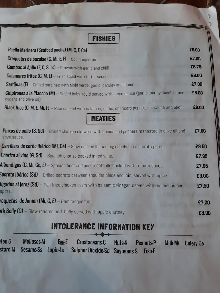 Menu_La Fabrica_Crouch End_image_4