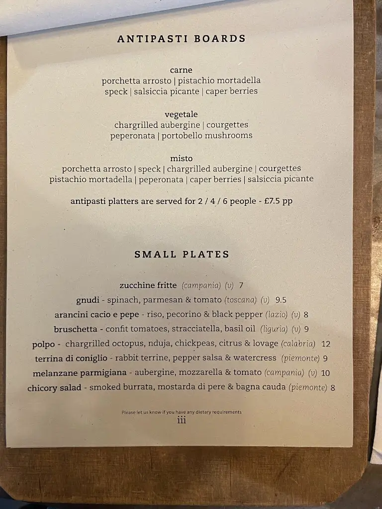 Menu_Paesan Crouch End_Crouch End_image_1