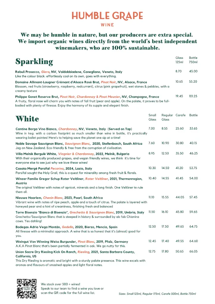 Menu_Humble Grape Crouch End - Wine Bar & Restaurant_Crouch End_image_2