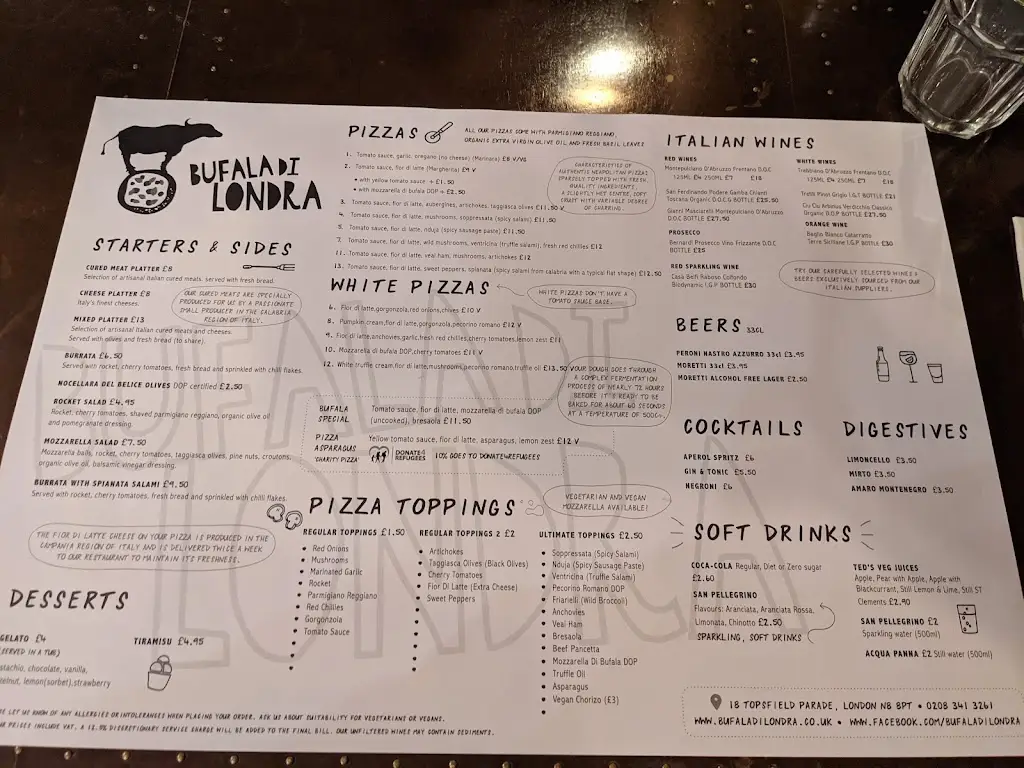 Menu_Bufala Di Londra_Crouch End_image_3