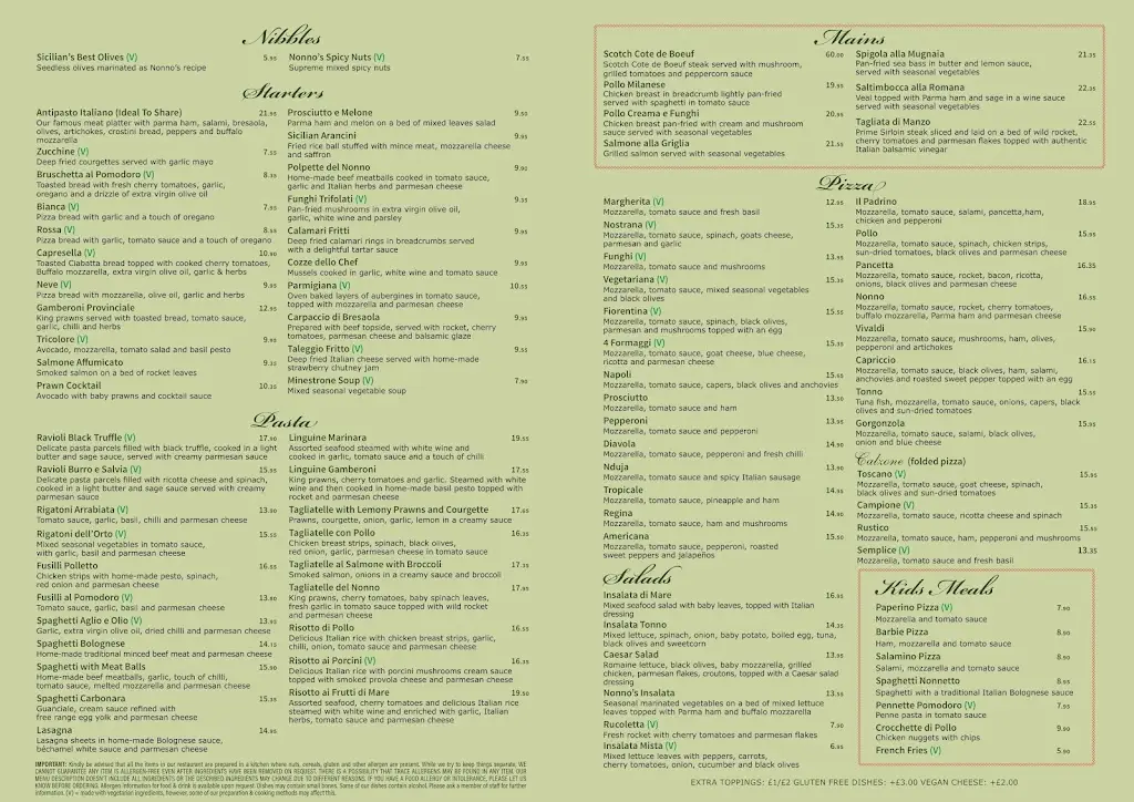 Menu_Nonnos Pizza _Crouch End_image_1
