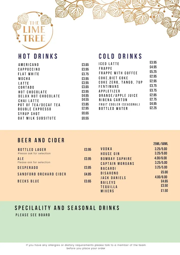 Menu_The Lime Tree_Cullompton_image_4