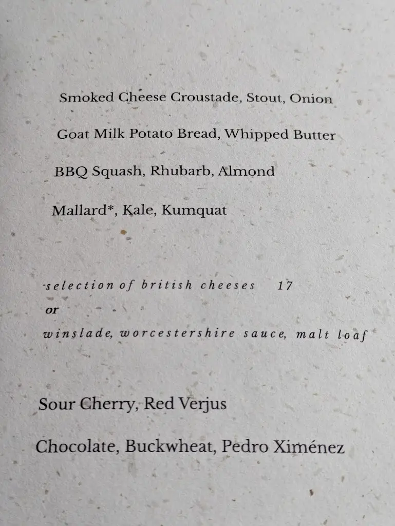 Menu_The Cottage In The Wood_Cumbria_image_3