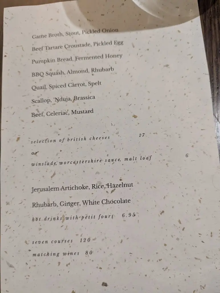 Menu_The Cottage In The Wood_Cumbria_image_4