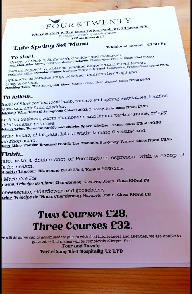 Menu_Four & Twenty_Cumbria_image_1