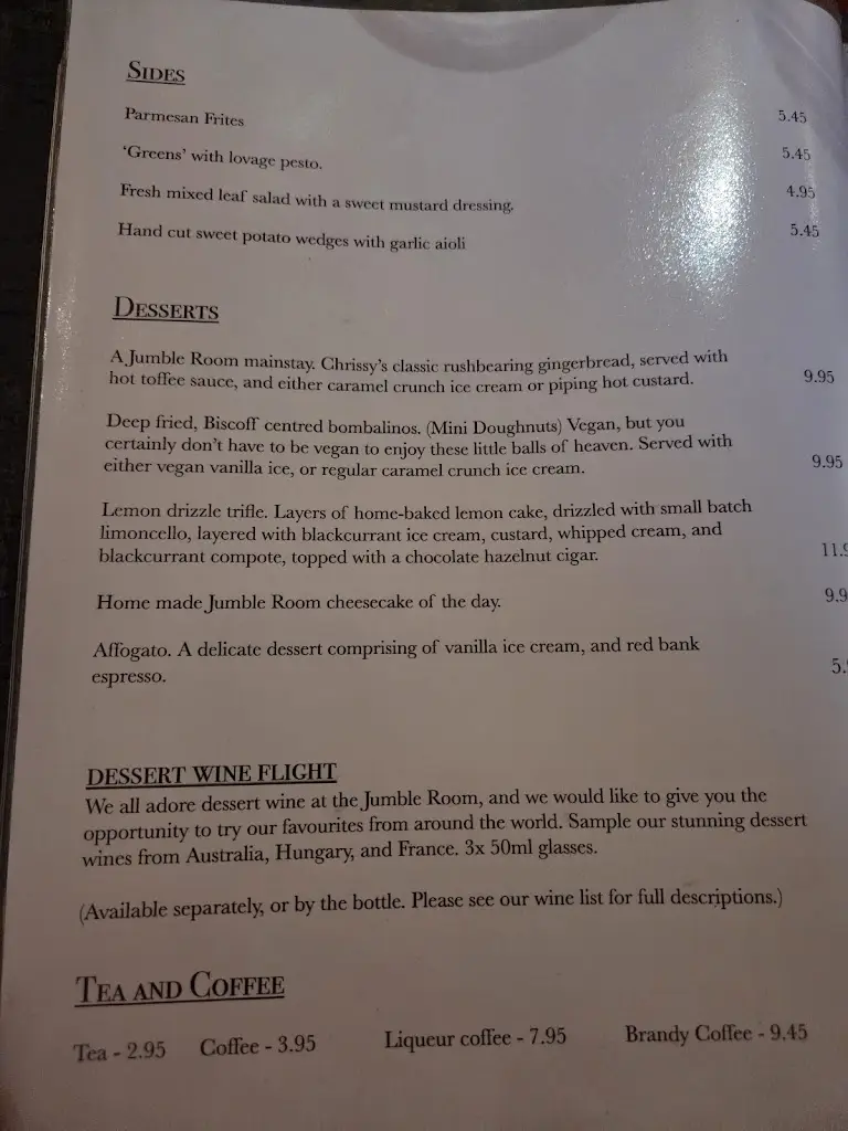 Menu_The Jumble Room_Cumbria_image_2