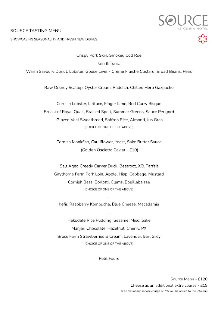Menu_SOURCE at Gilpin Hotel_Cumbria_image_1