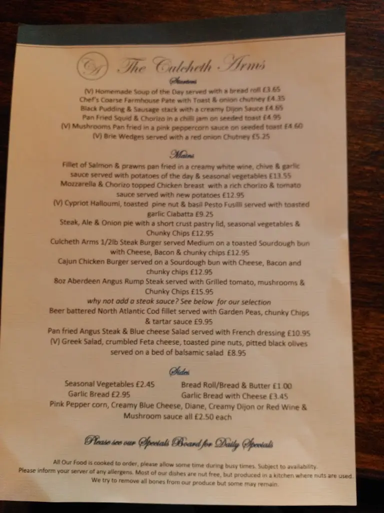 Menu_The Culcheth Arms_Culcheth_image_3