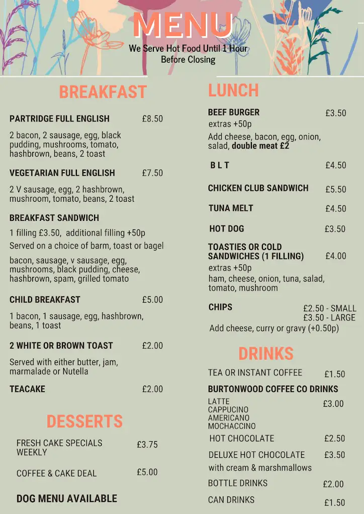 Menu_Partridge Lakes Cafe_Culcheth_image_3