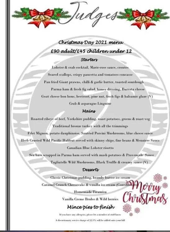 Menu_Judges Bar & Restaurant Potters Bar_Cuffley_image_1