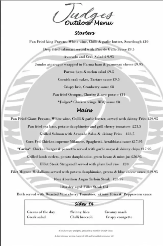 Menu_Judges Bar & Restaurant Potters Bar_Cuffley_image_3