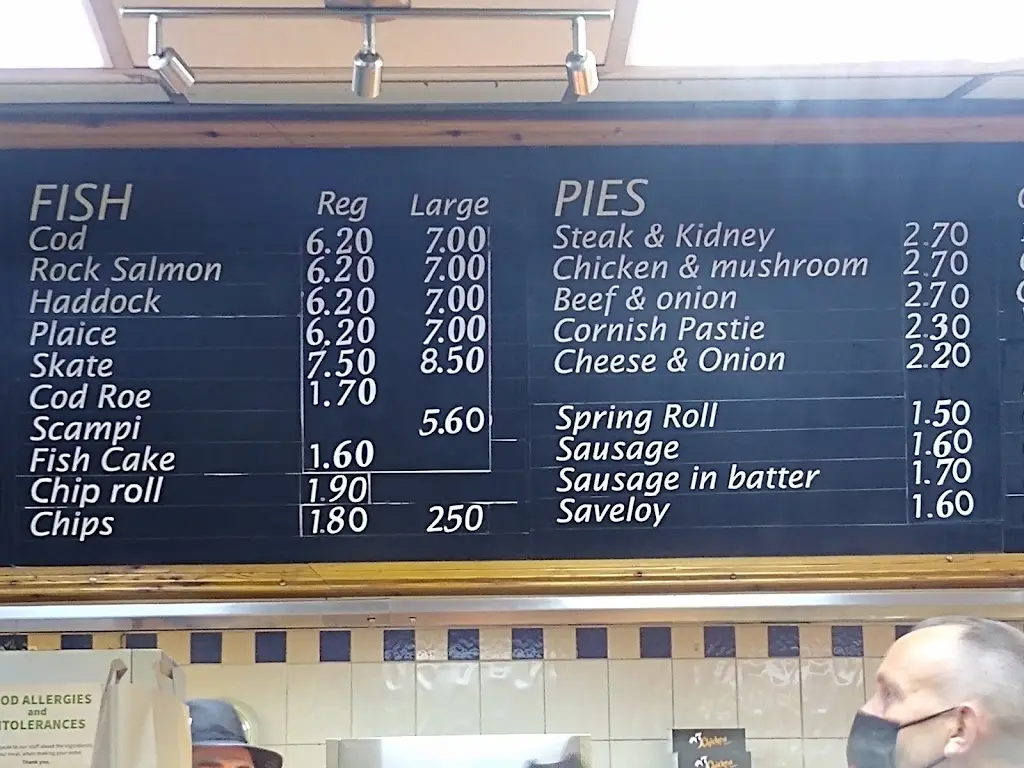 Menu_The Blue Sea Fish and Chips _Cuffley_image_1