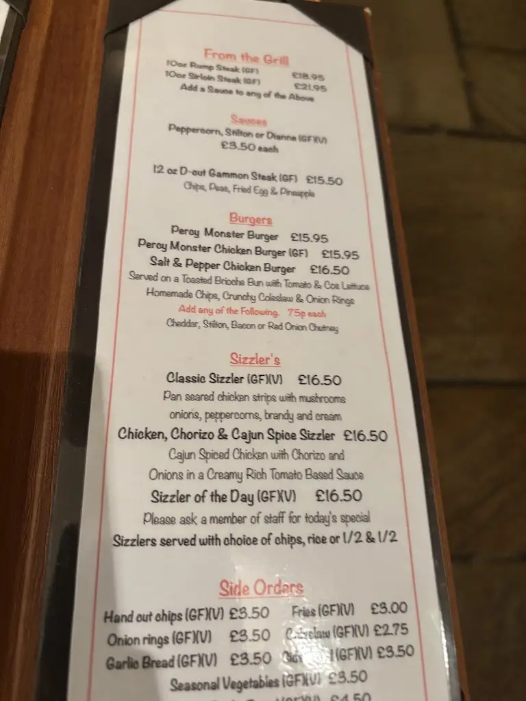 Menu_The Percy Arms_Airmyn_image_2