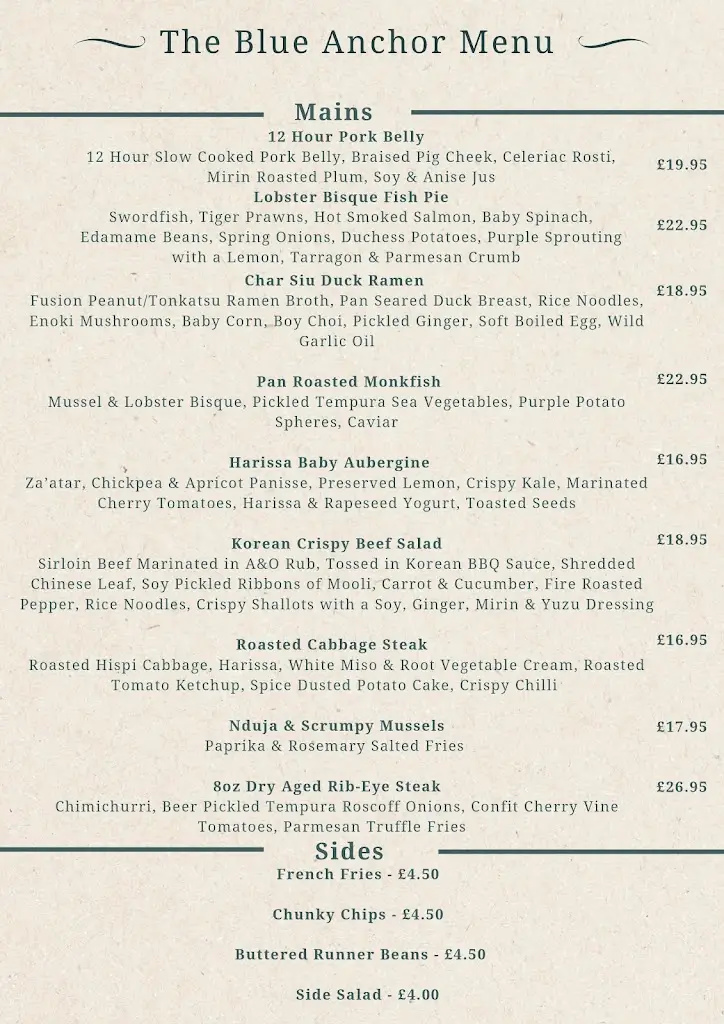 Menu_Blue Anchor_Crowborough_imagen_2