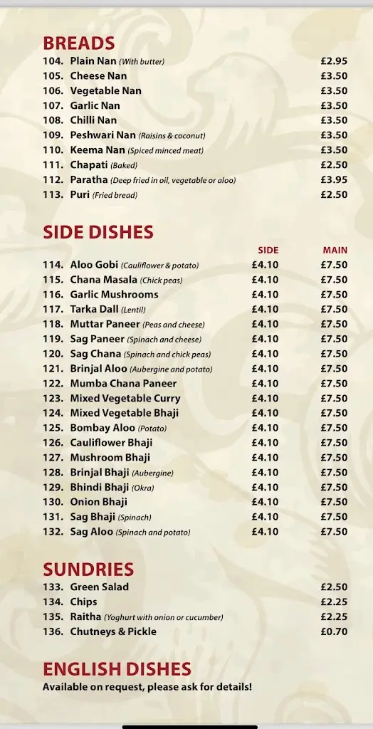 Menu_Rajpoot Indian Restaurant_Crowborough_image_1