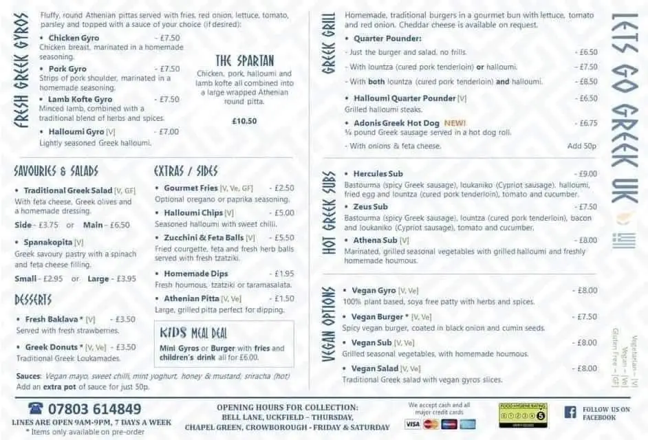 Menu_Let's Go Greek_Crowborough_image_1