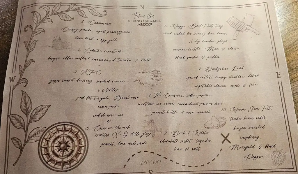 Menu_The Tasting Club Restaurant_Ashbourne_image_2