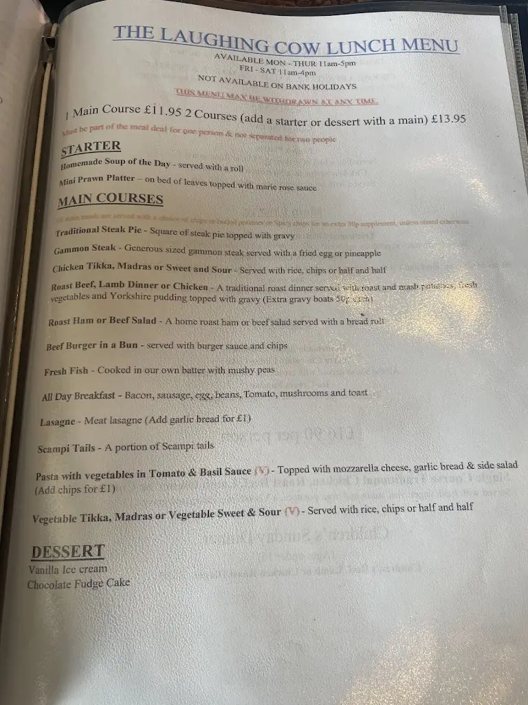 Menu_Brown Cow_Dalton in Furness_image_2