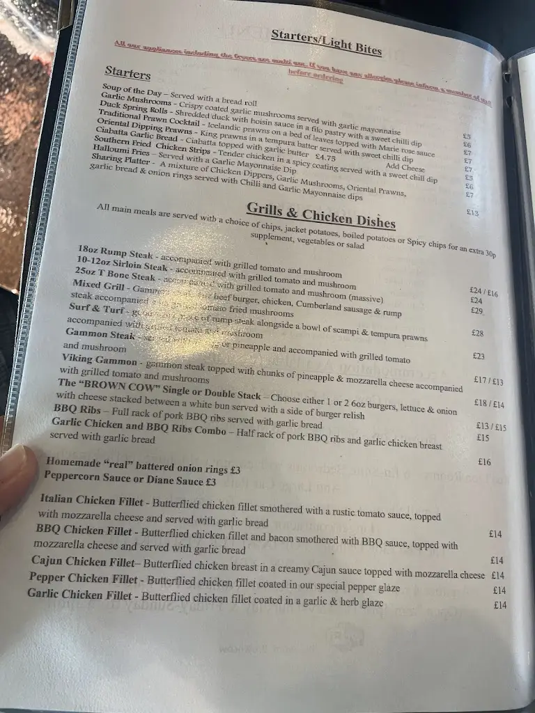 Menu_Brown Cow_Dalton in Furness_image_4