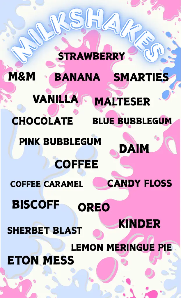 Menu_Milkshake Madness_Dalton in Furness_image_2
