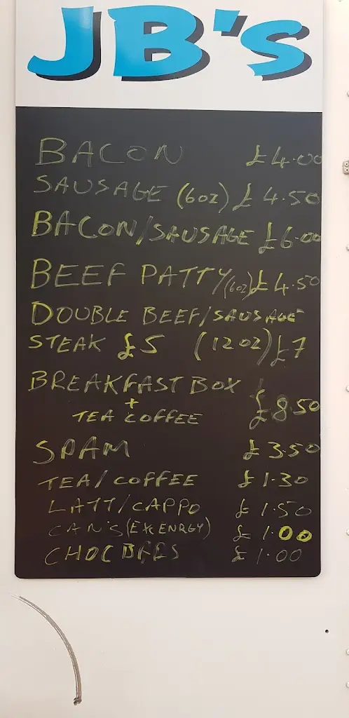 Menu_JB'S Burger Van._Dalton in Furness_image_4