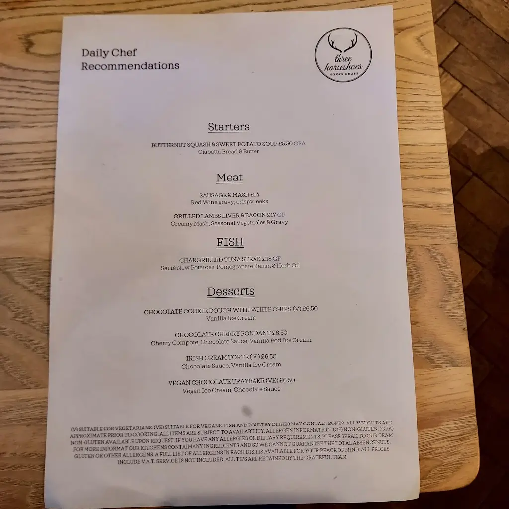 Menu_Three Horseshoes_Datchworth_image_3