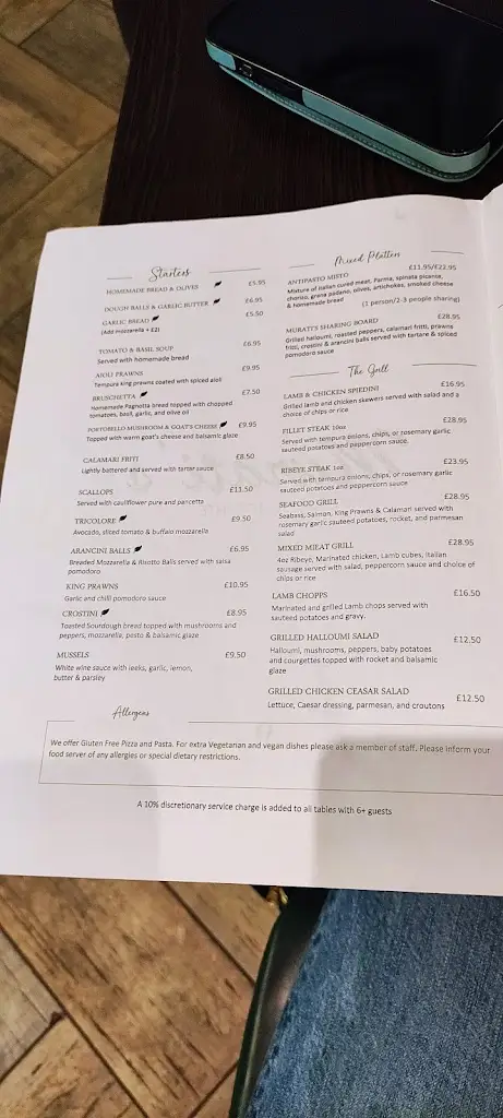 Menu_Murati's Pizzeria Ristorante | Daventry_Daventry_image_4