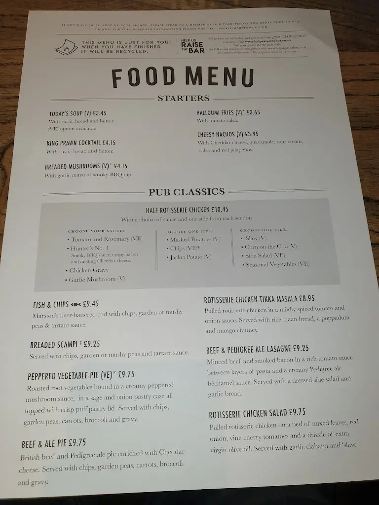 Menu_Middlemore Farm_Daventry_image_2