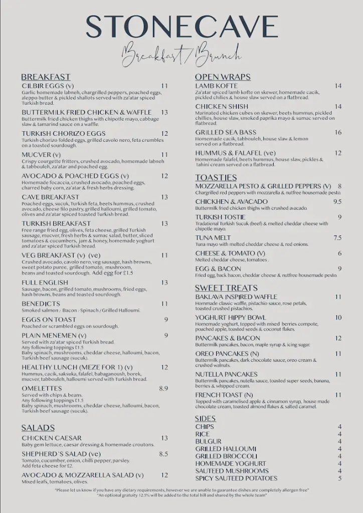 Menu_Stone Cave_Dalston_immagine_3