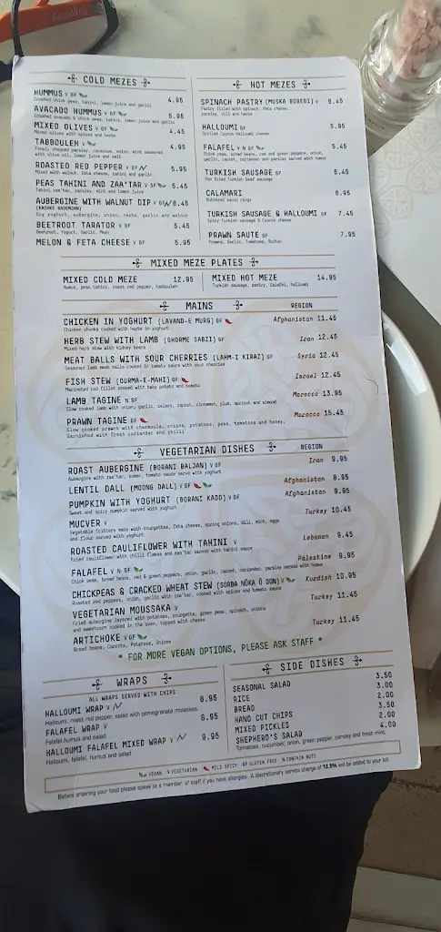 Menu_Zer Middle East Kitchen_Dalston_image_2