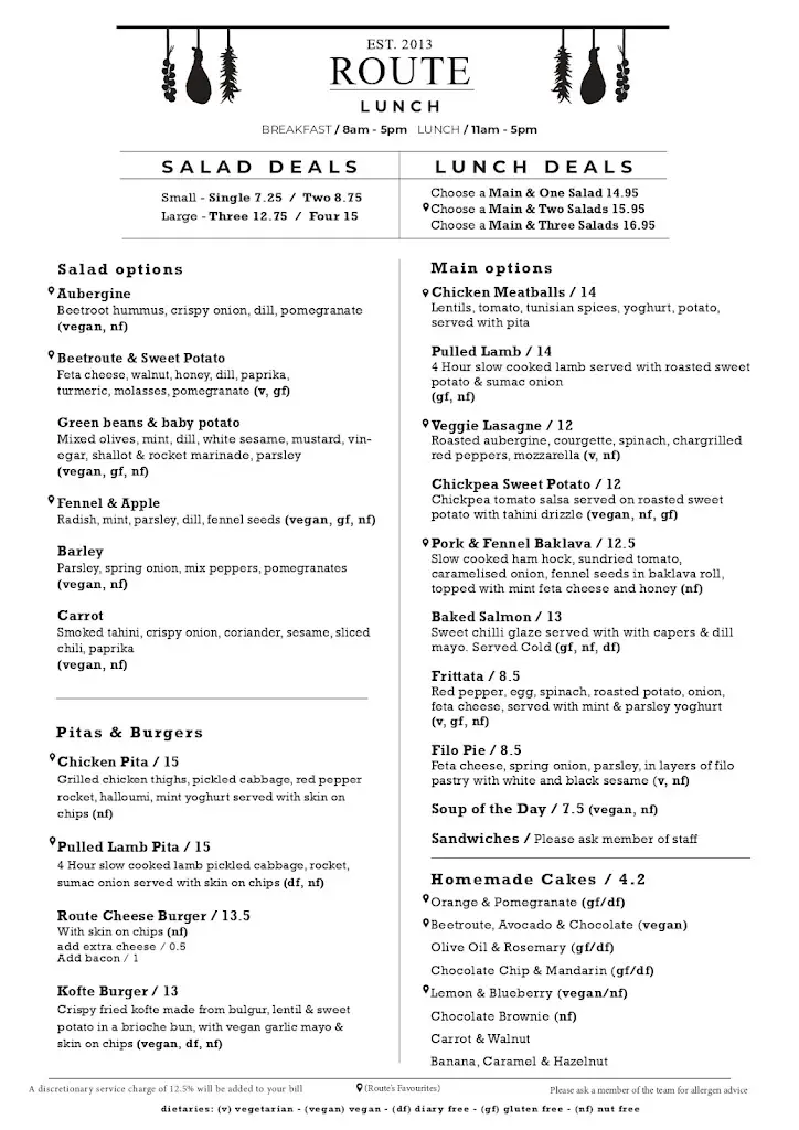 Menu_Route Dalston_Dalston_imagen_2