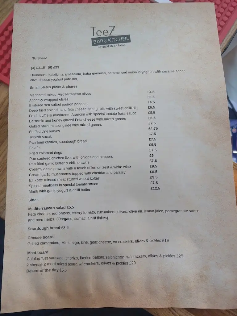 Menu_Teez Bar & Kitchen_Dalston_image_1