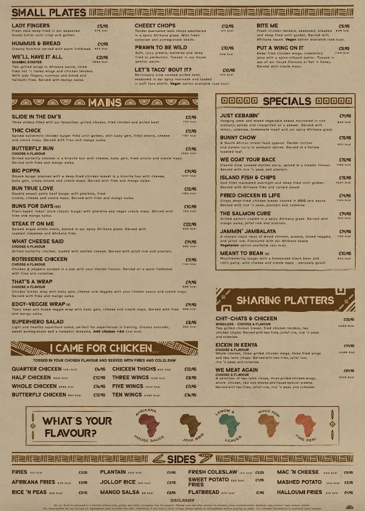 Menu_Afrikana Restaurant Dalston_Dalston_image_2