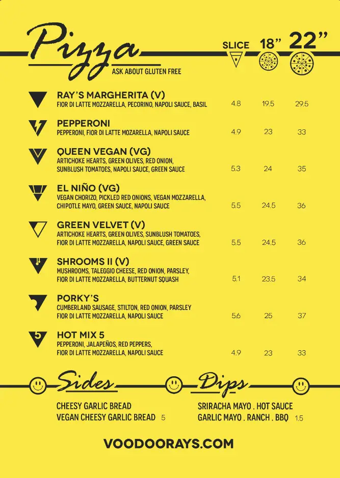 Menu_Voodoo Ray's Dalston_Dalston_image_1