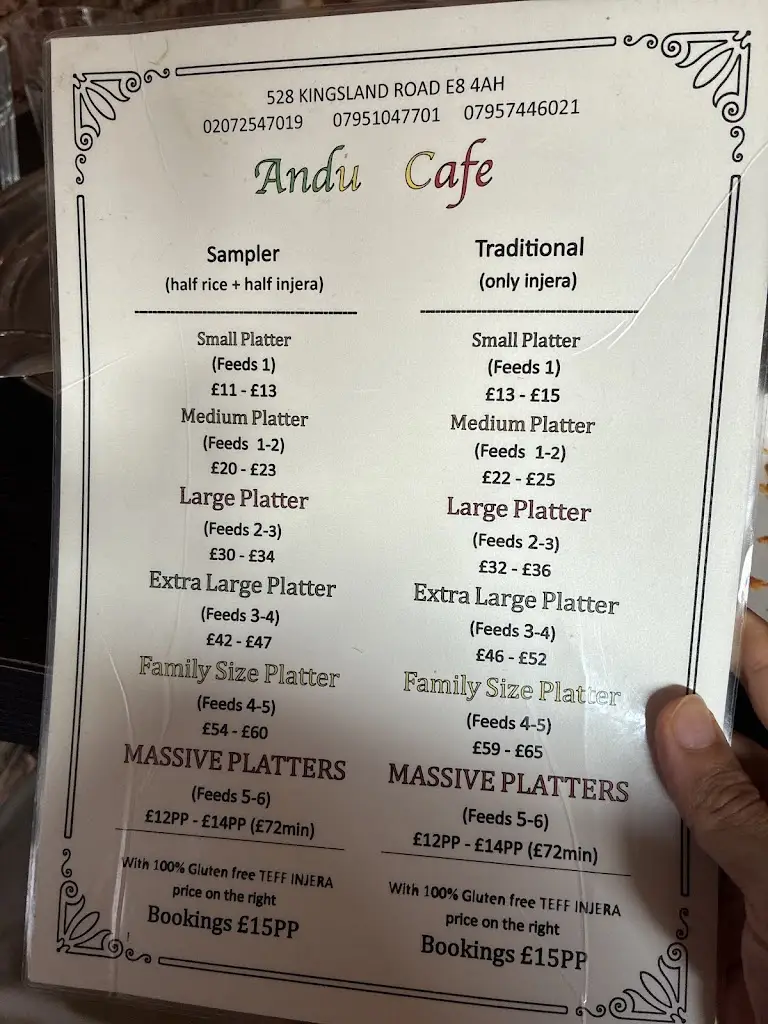 Menu_Andu Ethiopian Vegan Café_Dalston_image_1