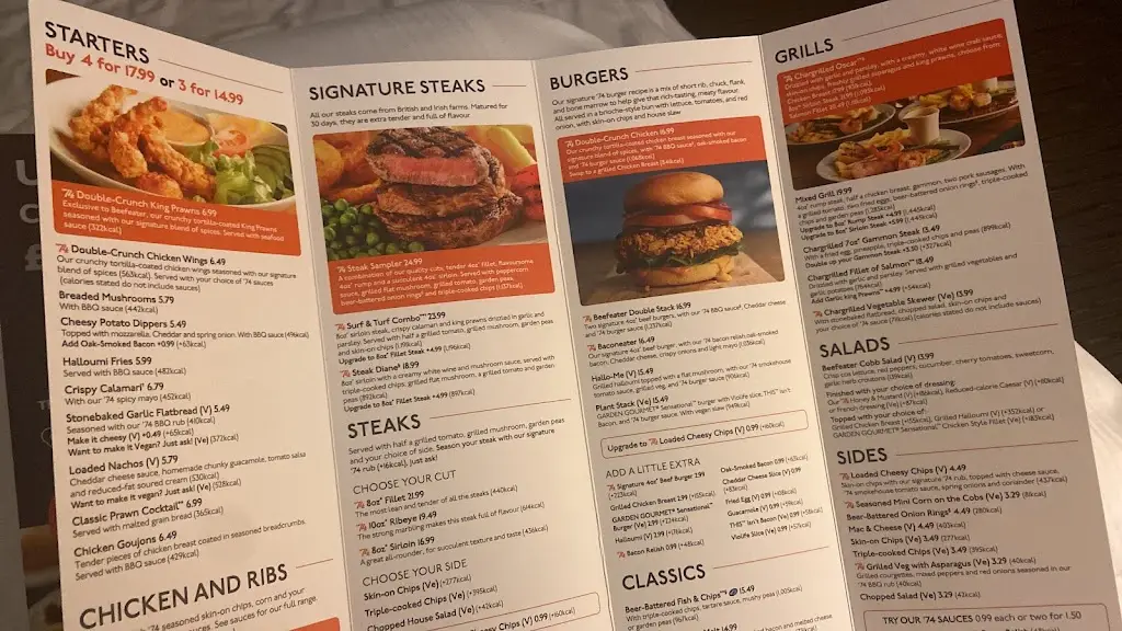 Menu_Bentley Green Beefeater_Darlaston_image_1