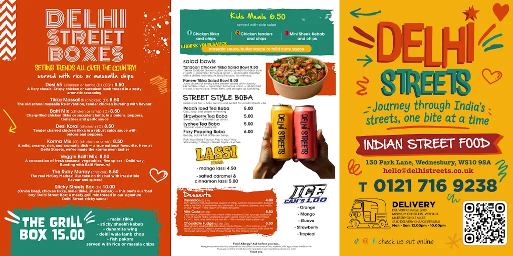 Menu_Delhi streets_Darlaston_immagine_1