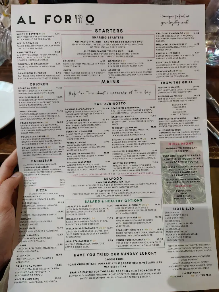 Menu_Al Forno Italian Restaurant_Darlington_image_2