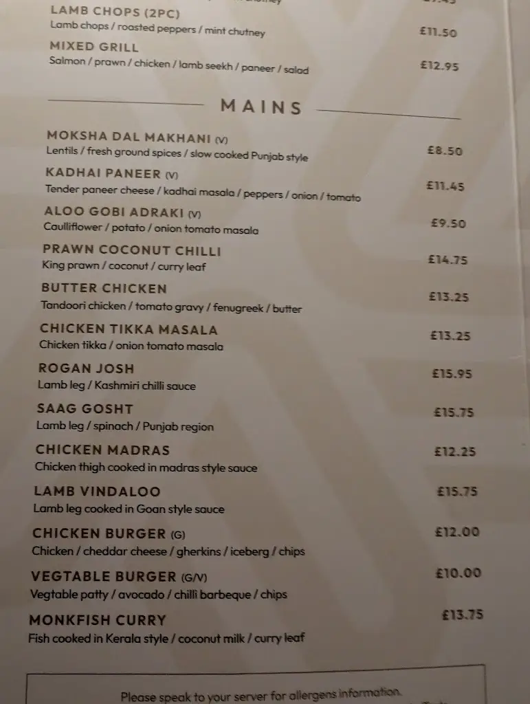 Menü_Moksha Restaurant & Bar_Ashton-under-Lyne_Bild_2