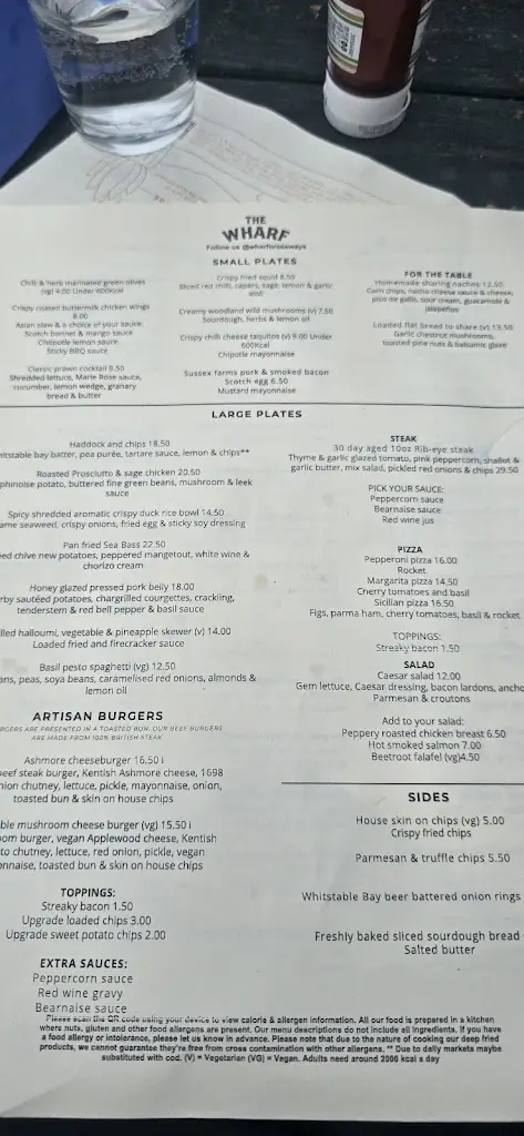 Menu_The Wharf_Dartford_immagine_4