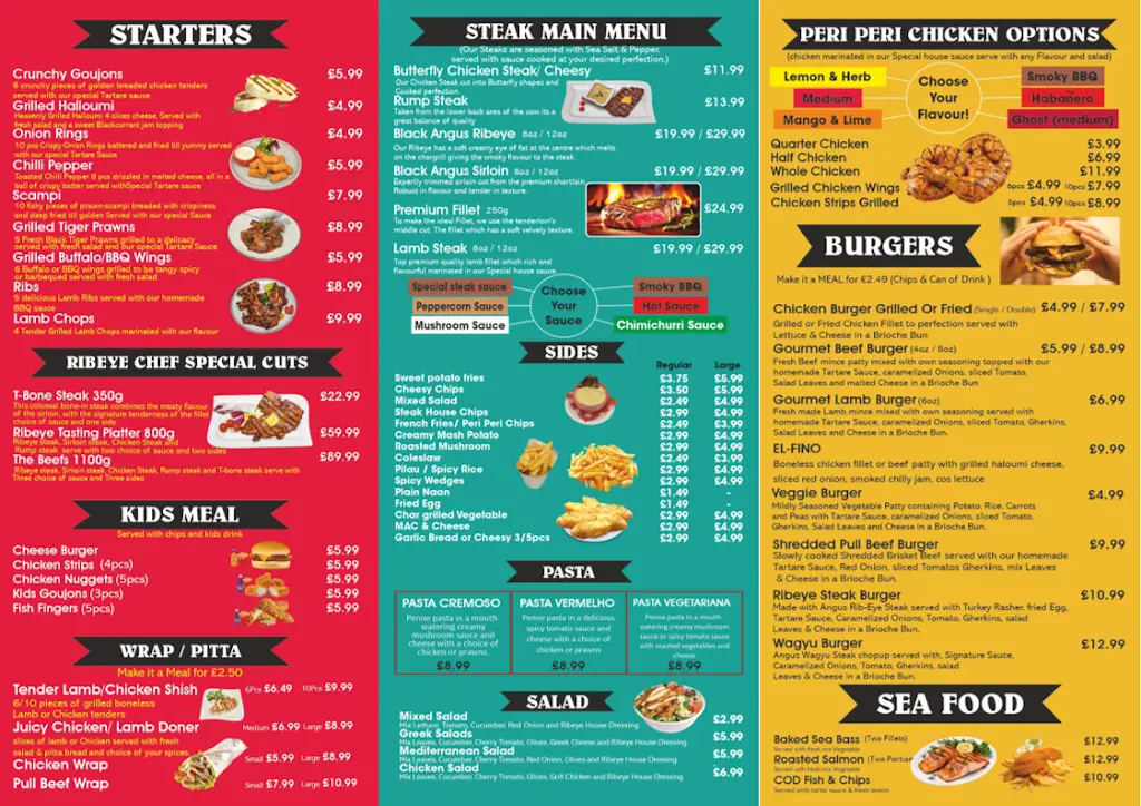 Menu_Dartford Ribeye Steakhouse_Dartford_image_1