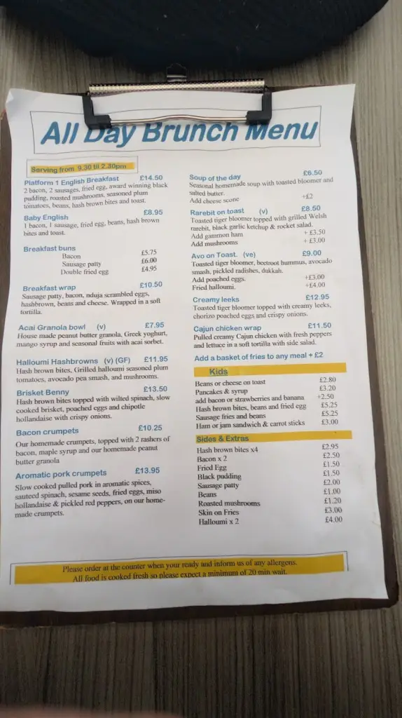 Menu_Platform one_Askam in Furness_image_2