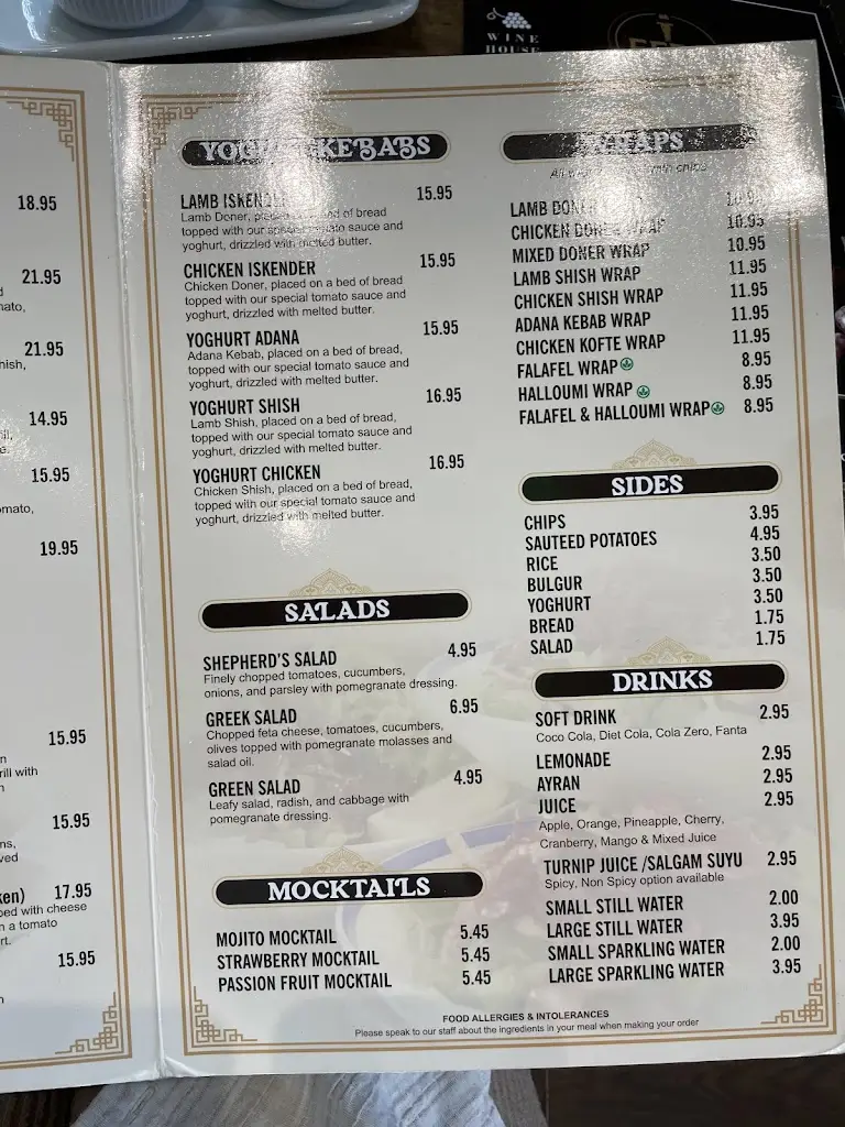 Menu_Efes Turkish Restaurant_Dartford_image_1