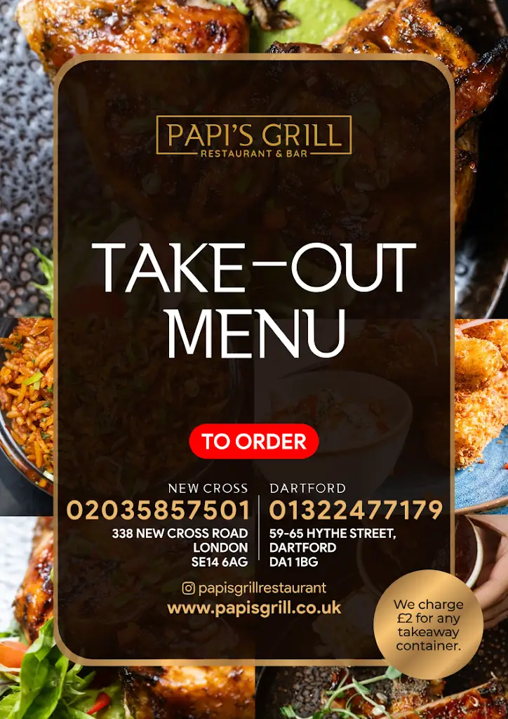Menü_Papi's Grill Restaurant and Bar - Dartford_Dartford_Bild_3