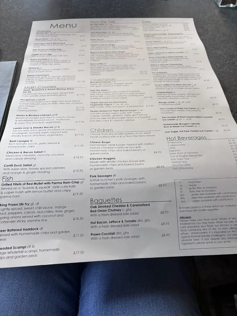 Menu_The White Horse Inn_Debenham_image_2