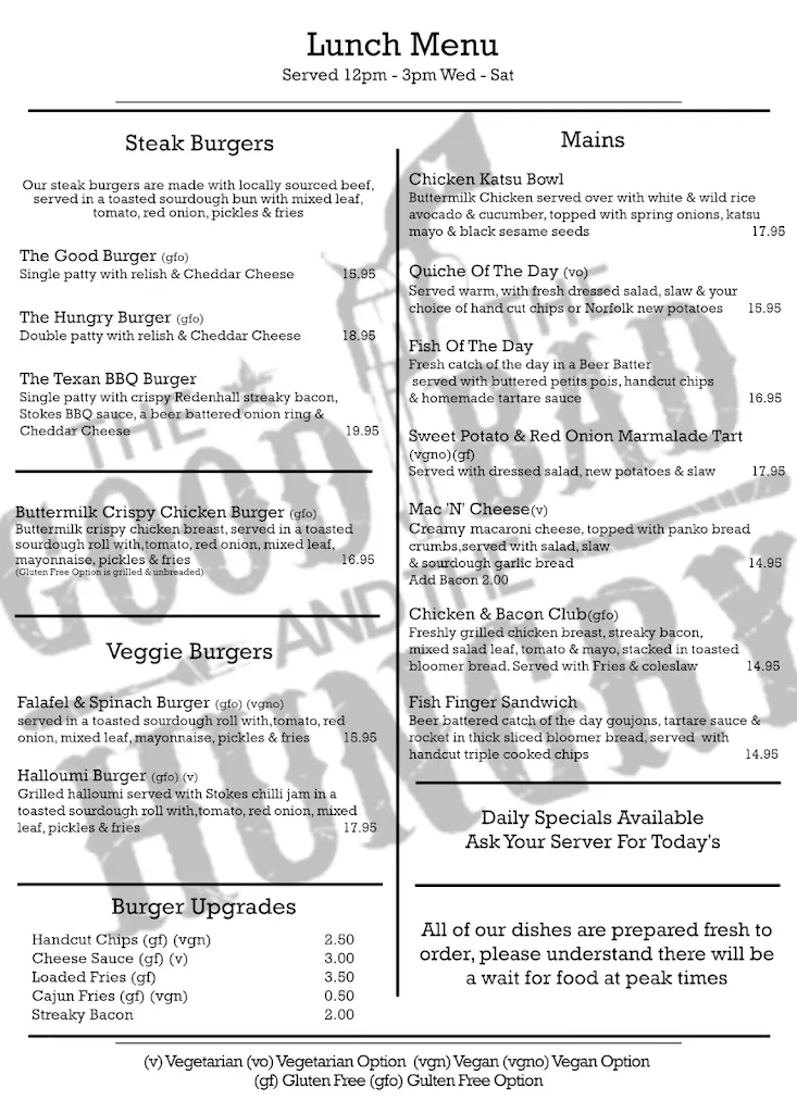 Menu_The Good The Bad And The Hungry_Debenham_image_4